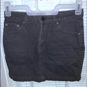 Forever 21 Black Jean Skirt